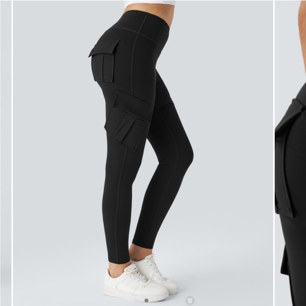 Halara Black Cargo Leggings